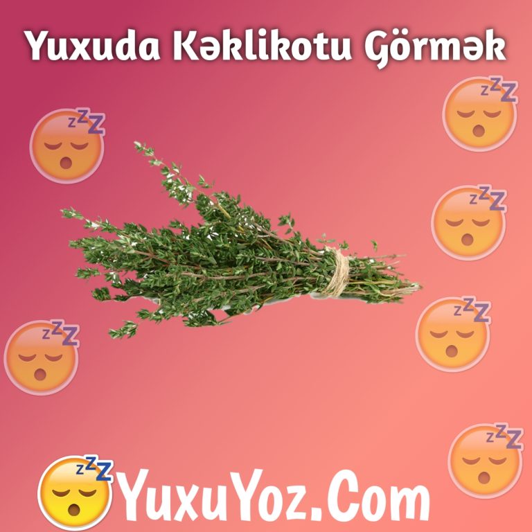 Yuxuda Keklikotu Gormek